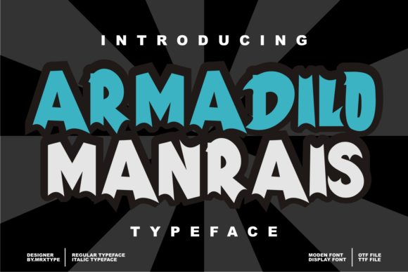 Armadilo Manrais: The Bold Display Typeface for Editorial Impact