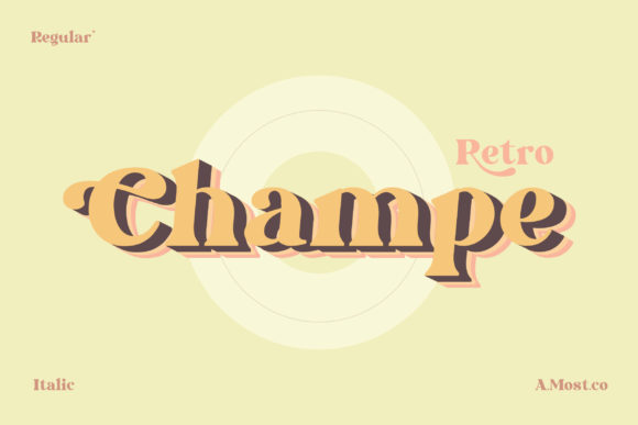 Champe: A Retro Display Font for Standout Craft Designs