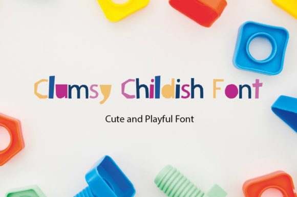 Clumsy Childish Typeface for Modern Editorial Design