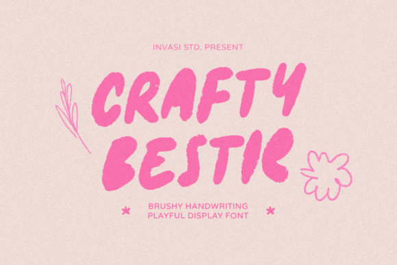Crafty Bestie: A Playful Display Font for Handmade Branding