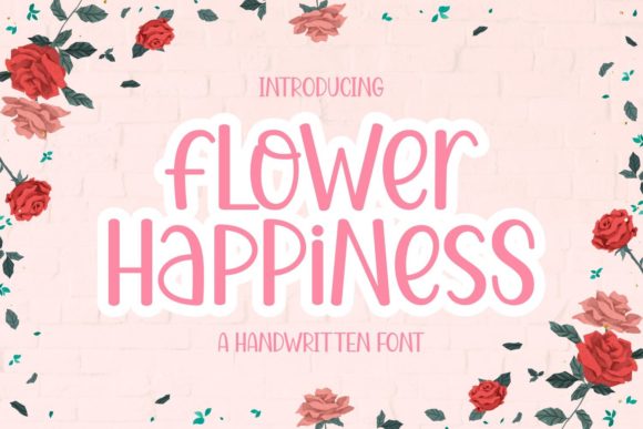 Flower Happiness: The Perfect Display Font for Editorial Design