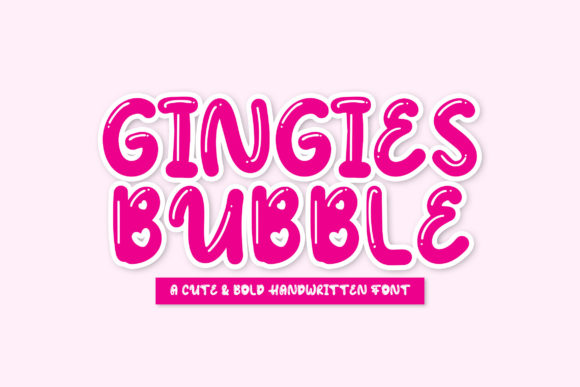 Gingies Bubble: A Playful Display Font for Creative Makers