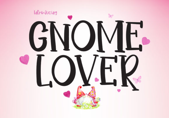 Gnome Lover: A Playful Display Font for Dreamy Editorial Design