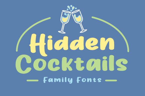Hidden Cocktails: The Display Font for Modern Editorial Design