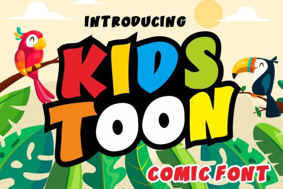 Kids Toon: The Perfect Display Font for Handmade Crafts and Printables