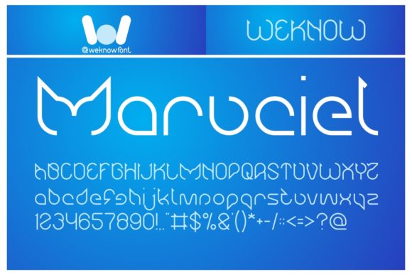 Maruciel: A Modern Display Font for Creative Product Design