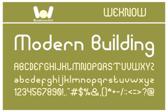 Modern Building: A Display Typeface for Real Campaigns