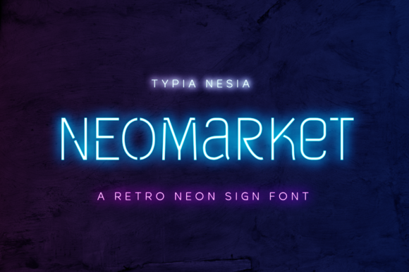 Neomarket: The Retro Neon Display Font for Modern Editorial Design