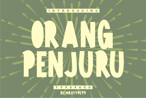 Orang Penjuru: The Bold Display Font for Modern Web Design
