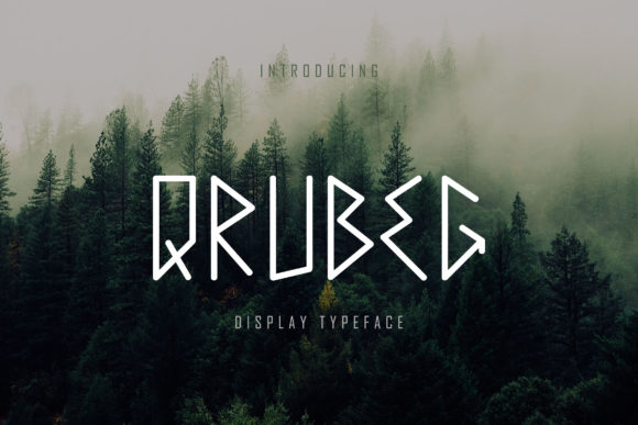Qrubeg: A Unique Display Font for Editorial Design