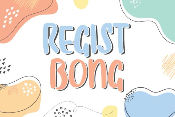 Regist Bong: The Brushed Display Font for Creative Makers