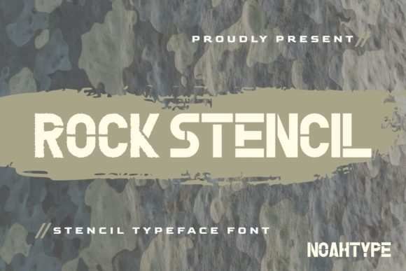 Rock Stencil: The Ultimate Display Font for Bold Craft Projects