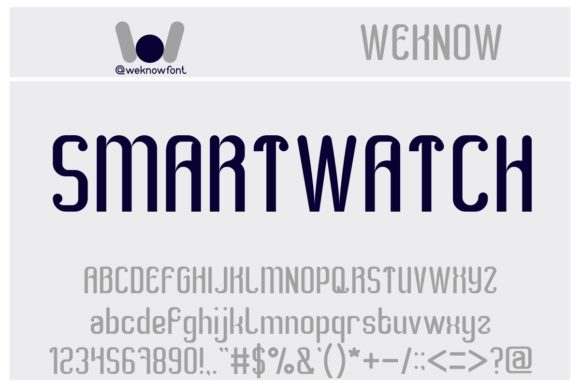 Smart Watch: The Bold Display Font for Modern Designs