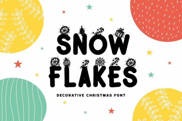 Snow Flakes: A Sweet Display Font for Handmade Celebrations