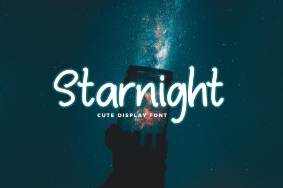 Starnight: A Cute Display Font for Editorial Design