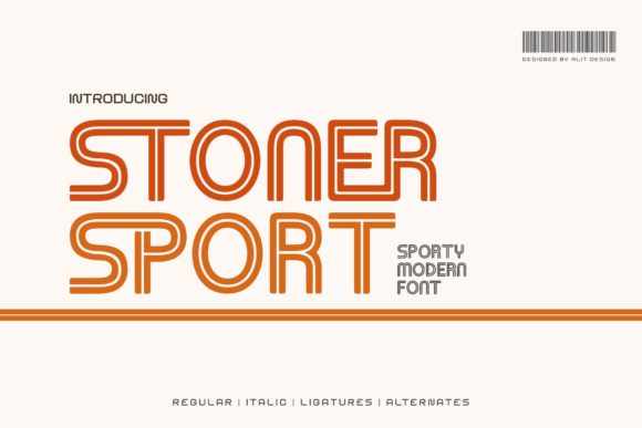 Stoner Sport: The Retro Display Font for Vintage Craft Projects