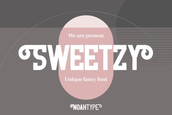 Sweetzy: The Eroded Display Font for Bold Campaign Headlines