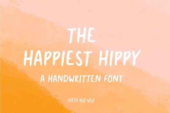 The Happiest Hippy: A Premium Display Font for Business Branding