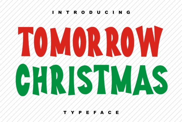 Tomorrow Christmas: The Bold Display Font for Memorable Branding