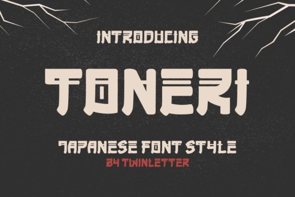 Toneri: A Valiant Japanese-Styled Display Font for Bold Editorial Design