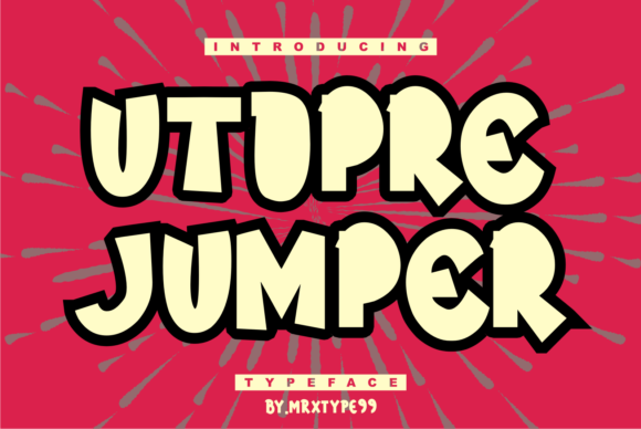 Utopre Jumper: A Bold Display Font for Modern Creations