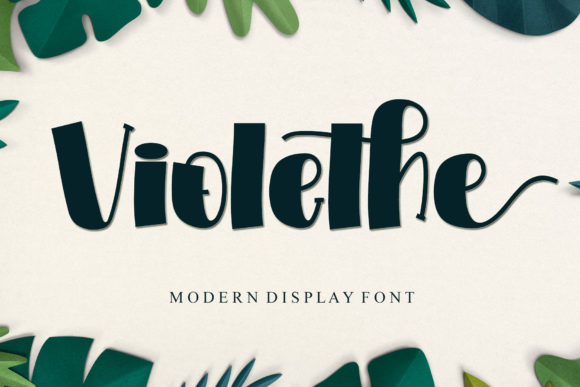 Violethe Display Font for Modern Digital Branding